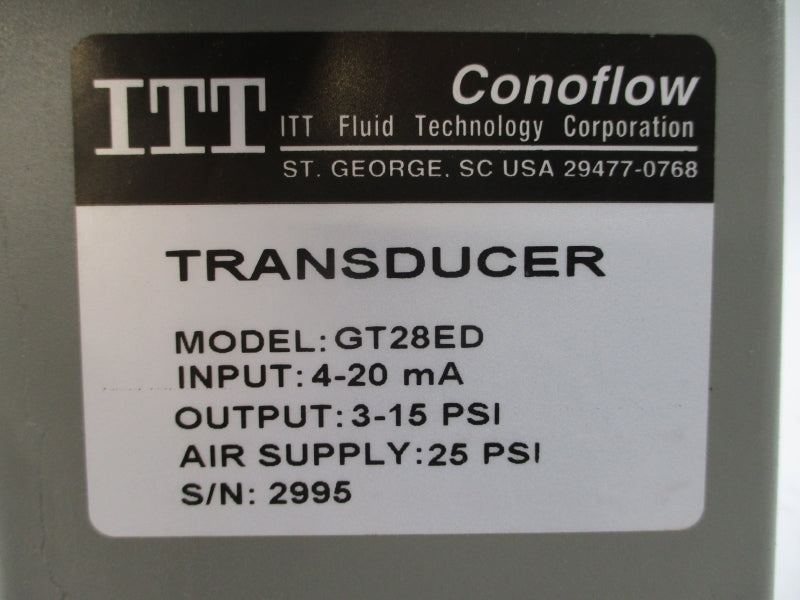 ITT GT28ED 3-15PSI NSNP