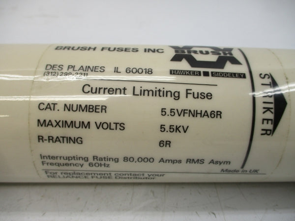 BRUSH FUSES 5.5VFNHA6R 5.5KV 6A NSMP
