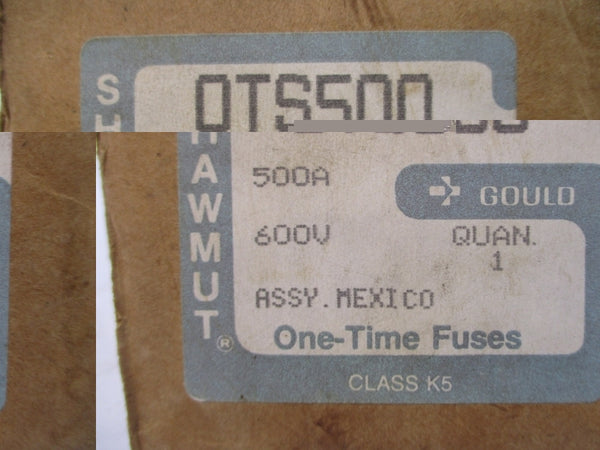 GOULD SHAWMUT OTS500 600VAC 500A NSMP