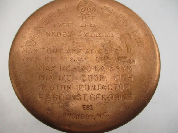 GENERAL ELECTRIC 9F60LCB803 EJ-2D 2.54KV 3R NSMP