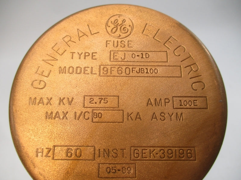 GENERAL ELECTRIC 9F60FJB100 EJ0-1D 2.75KV 100EA NSNP