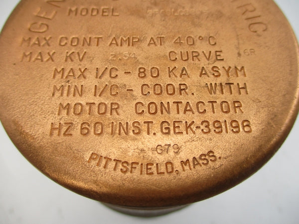 GENERAL ELECTRIC 9F60LCB806 EJ-2D 2.54KV 6R NSNP