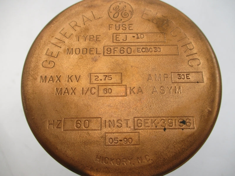 GENERAL ELECTRIC 9F60 ECB030 EJ-1D 2.75KV 30EA NSNP