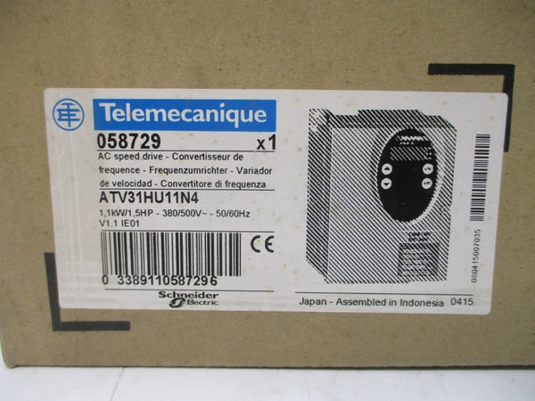 TELEMECANIQUE ATV31HU11N4 380/500VAC 4.9A NSMP