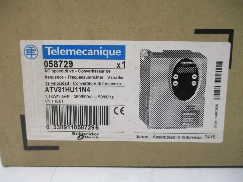 TELEMECANIQUE ATV31HU11N4 380/500VAC 4.9A NSMP