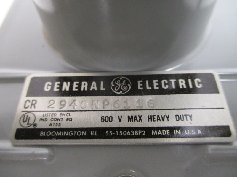GENERAL ELECTRIC CR2940NP611G 600V NSMP