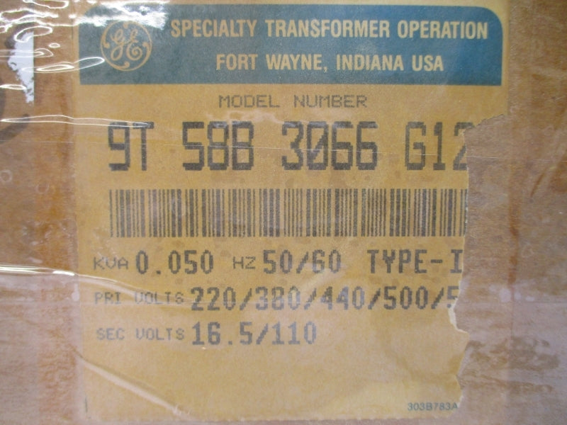 GENERAL ELECTRIC 9T 58B 3066 G12 550V NSMP