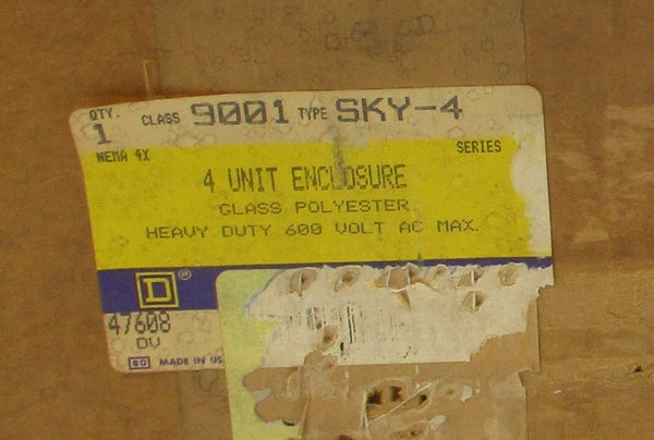 SQUARE D 9001SKY-4 SER. D 600VAC NSMP