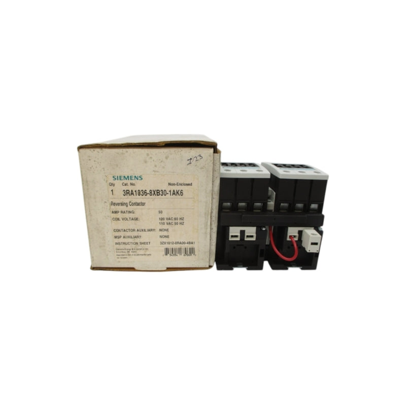 SIEMENS 3RA1336-8XB30-1AK6 110/120VAC 50A NSMP