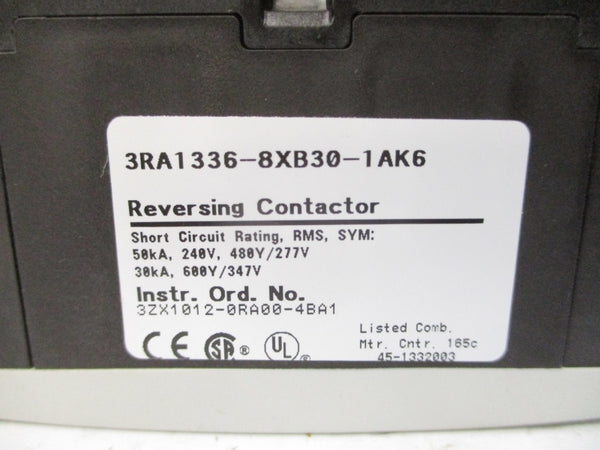 SIEMENS 3RA1336-8XB30-1AK6 110/120VAC 50A NSMP