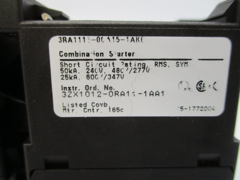 SIEMENS 3RA1115-0CA15-1AK6 110/120VAC 0.18-0.2A NSMP