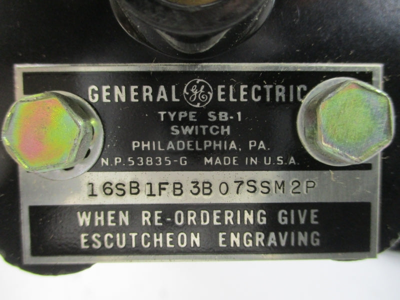 GENERAL ELECTRIC 16SB1FB3B07SSM2P NSNP