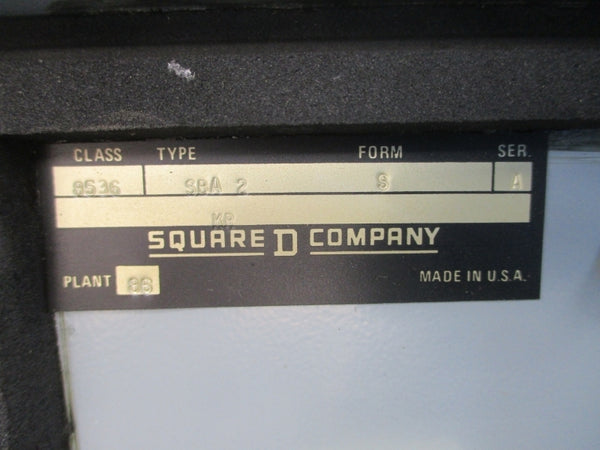 SQUARE D 8536 SBO 2 V02 S SER. A 110/120V NSNP