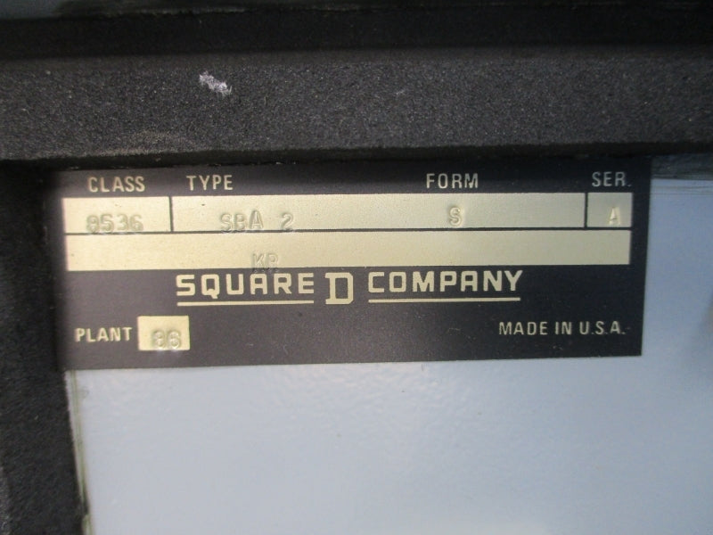 SQUARE D 8536 SBO 2 V02 S SER. A 110/120V NSNP