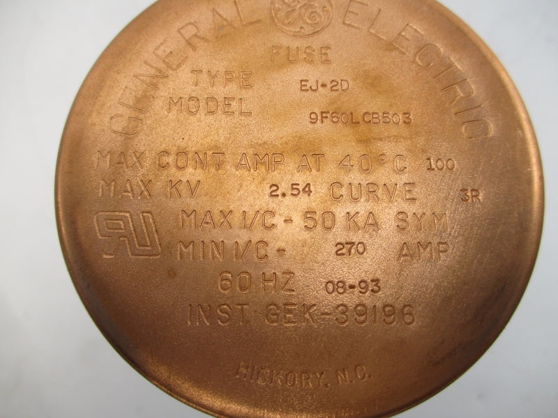 GENERAL ELECTRIC 9F60LCB503 EJ-2D 2.54KV 3R NSNP