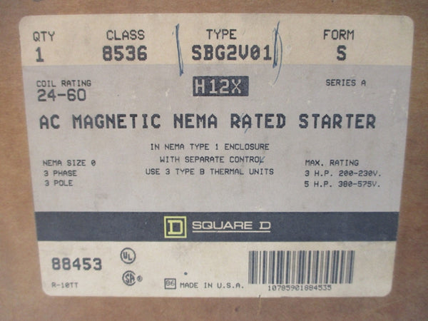 SQUARE D 8536SBG2V01S SER. A 24V NSMP