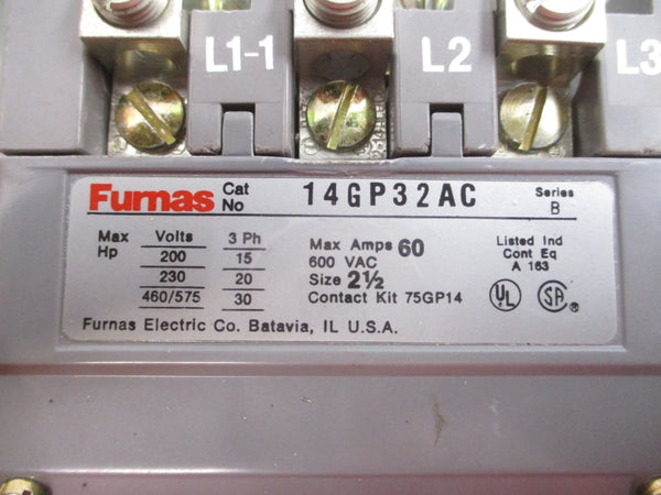 FURNAS 14GP32BC SER. B 480V 60A NSMP