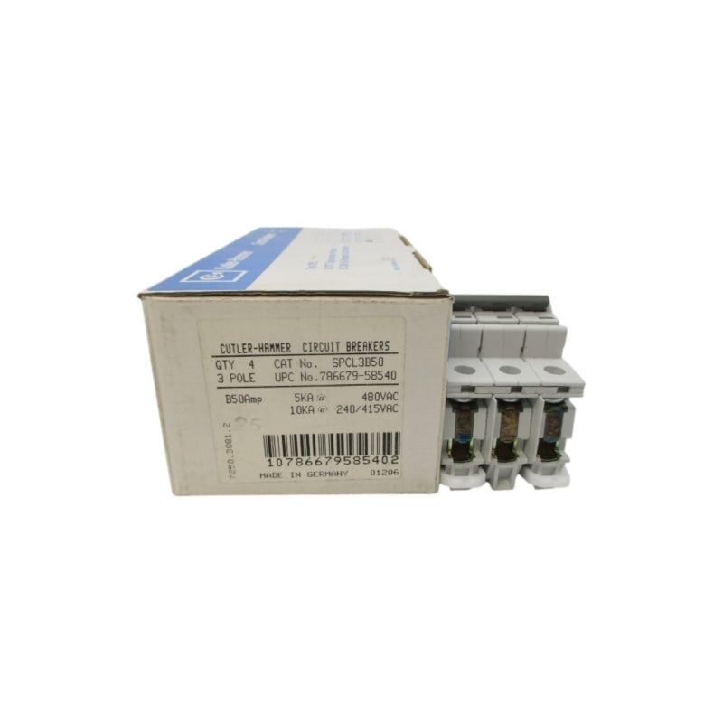CUTLER HAMMER SPCL3B50 240/415/480VAC 50A (PKG OF 4) NSMP