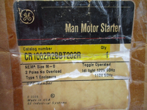 GENERAL ELECTRIC CR1062R2BBT202R SER. A 110/120V NSMP