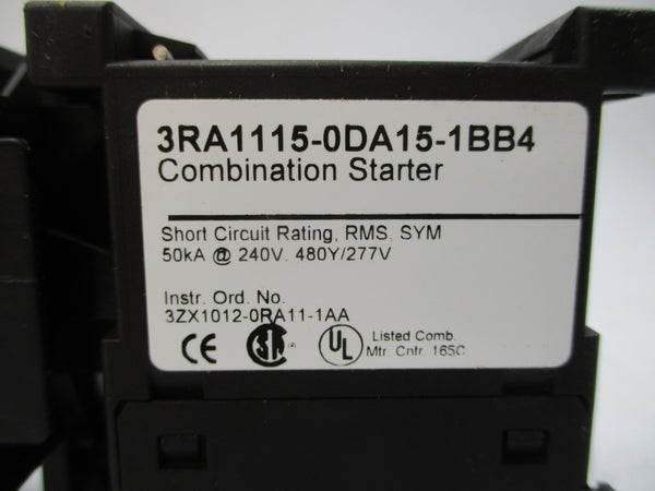 SIEMENS 3RA1115-0DA15-1BB4 24VDC 0.22-0.32A NSMP