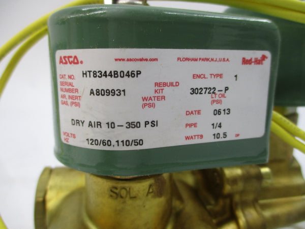 ASCO HT8344B046P 110/120V 10-350PSI 1/4" NSMP