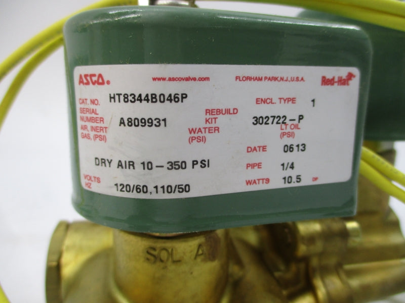 ASCO HT8344B046P 110/120V 10-350PSI 1/4" NSMP