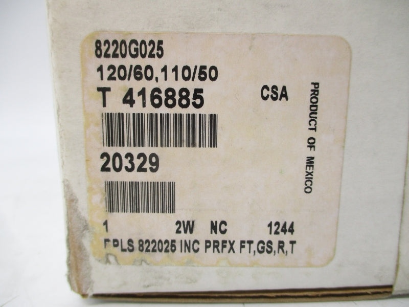 ASCO 8220G025 110/120V 1" NSFS