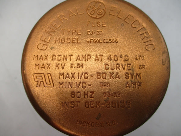 GENERAL ELECTRIC 9F60LCB506 EJ-2D 2.54KV 6R NSNP