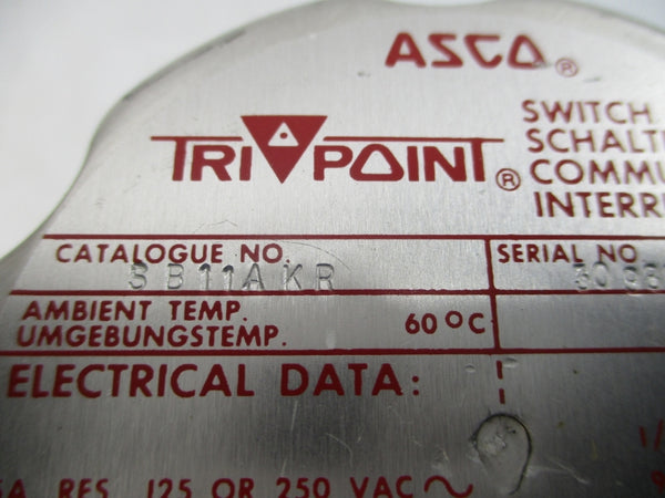 ASCO SB11AKR 125/250VAC 5A 1/2" NSNP