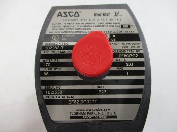 ASCO EF8210G027T 120V 86-170PSI 1" NSMP