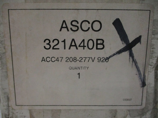 ASCO 321A40B 208-277V NSMP