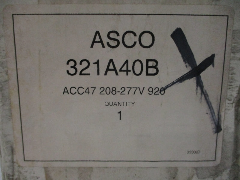 ASCO 321A40B 208-277V NSMP