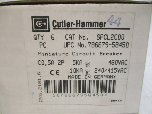 CUTLER HAMMER SPCL2C00 240/415/480VAC 5A (PGK OF 6) NSMP