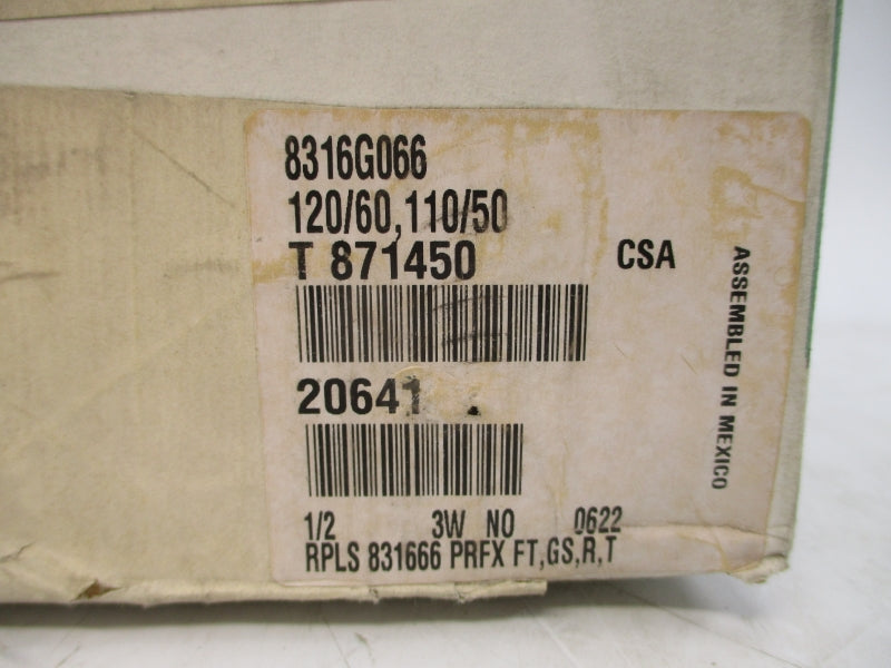 ASCO 8316G066 110/120V 10-150PSI 1/2" NSMP