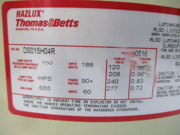 THOMAS&BETTS DS015H04R 277V 1.38A NSMP