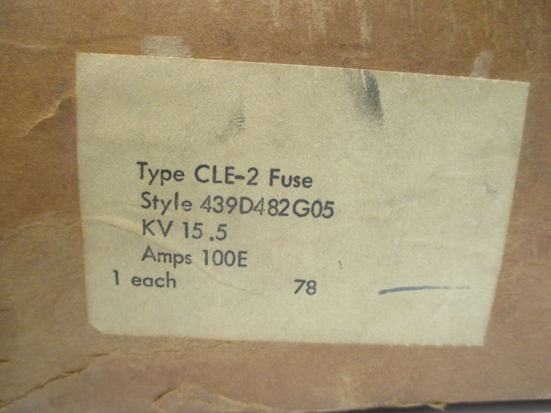 WESTINGHOUSE 439D482G05 CLE-2 100EA NSMP