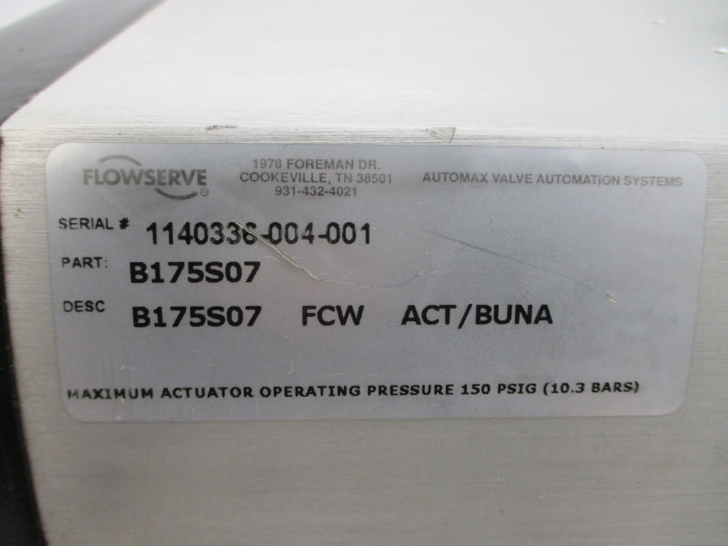 FLOWSERVE B175S07 150PSI NSNP