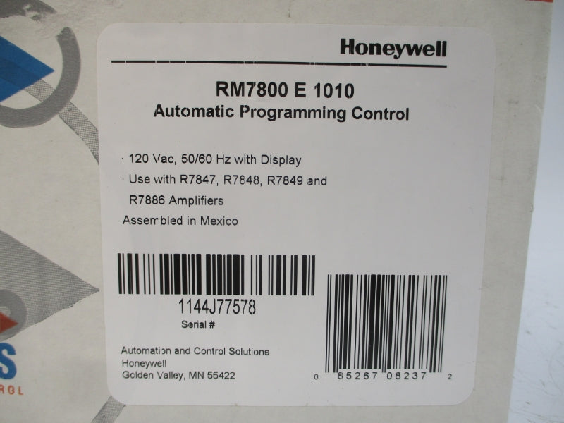 HONEYWELL RM7800 E 1010 120VAC REV. 4141 NSMP