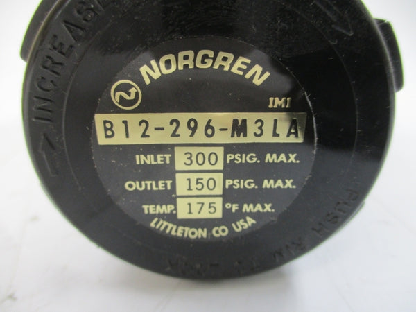 NORGREN B12-296-M3LA 300PSI 1/4" NSMP