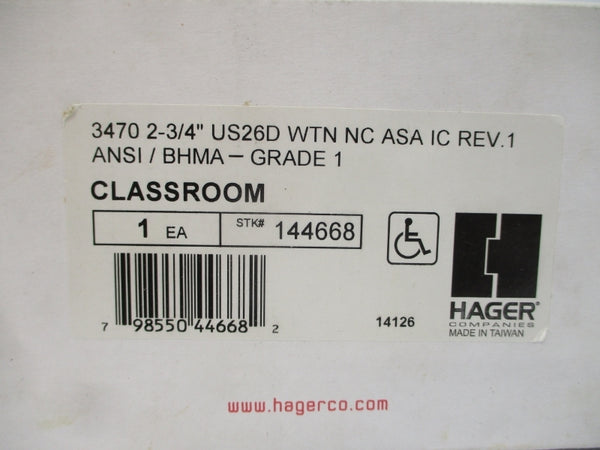 HAGER 144668 3470 2-3/4" REV. 1 NSMP