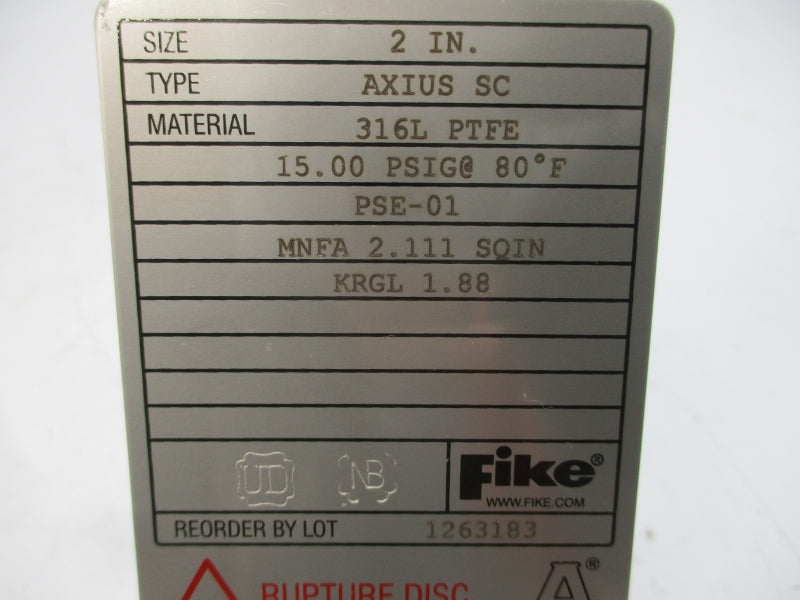 FIKE 1263183 AXIUS-SC 15.00PSI 2" NSMP