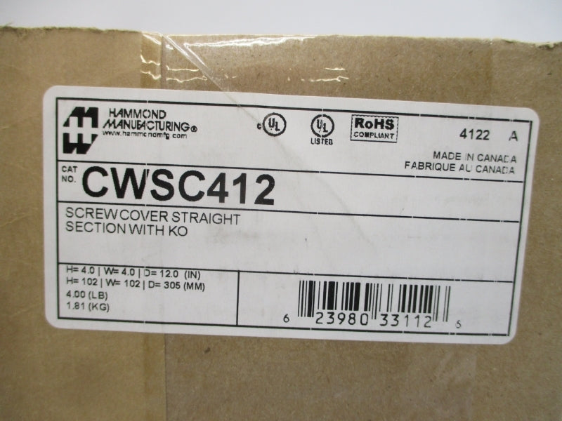 HAMMOND MANUFACTURING CWSC412 NSMP