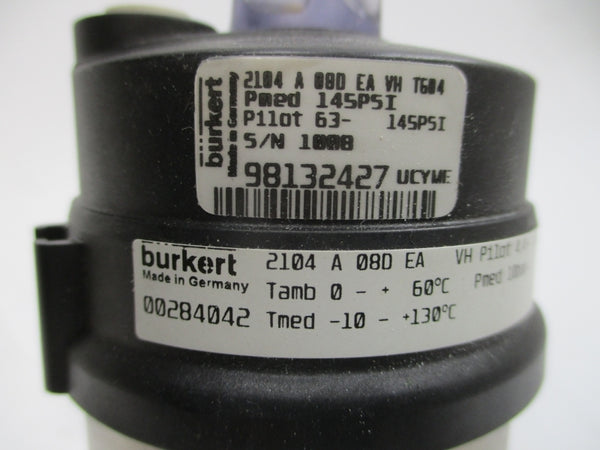 BURKERT 98132427 2104A5/16EAVH 145PSI NSMP
