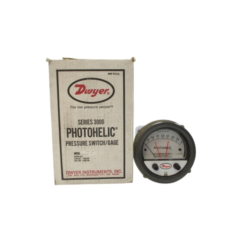 DWYER 3002 120/240VAC 10A 35PSI 0-2"H2O NSMP