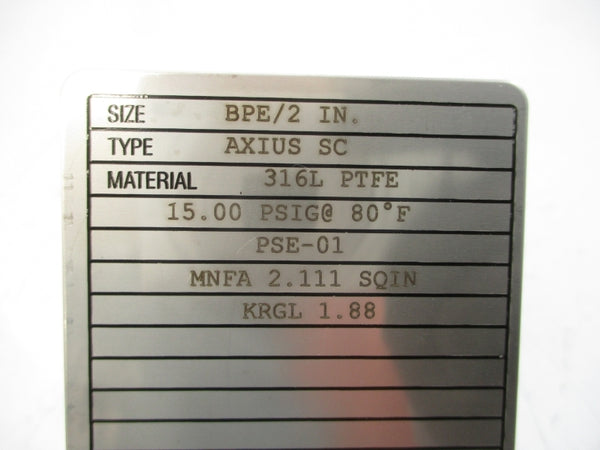 FIKE 1632371 AXIUS-SC 15.00PSI 2" NSMP