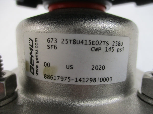 GEMU 67325T8U415E02TS258USF6 145PSI NSNP