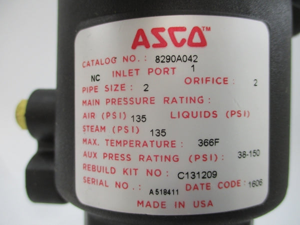 ASCO 8290A042 38-150PSI 2" NSNP