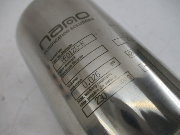 NANO PURIFICATION SOLUTIONS PF0120-N 230PSI NSNP