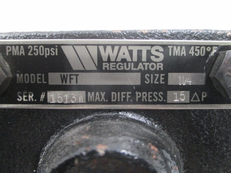 WATTS WFT 250PSI 1-1/4" NSNP