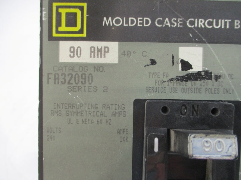SQUARE D FA32090 SER. 2 240V 90A UNMP